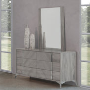 Alexa Italian Modern Grey Mirror - image 2