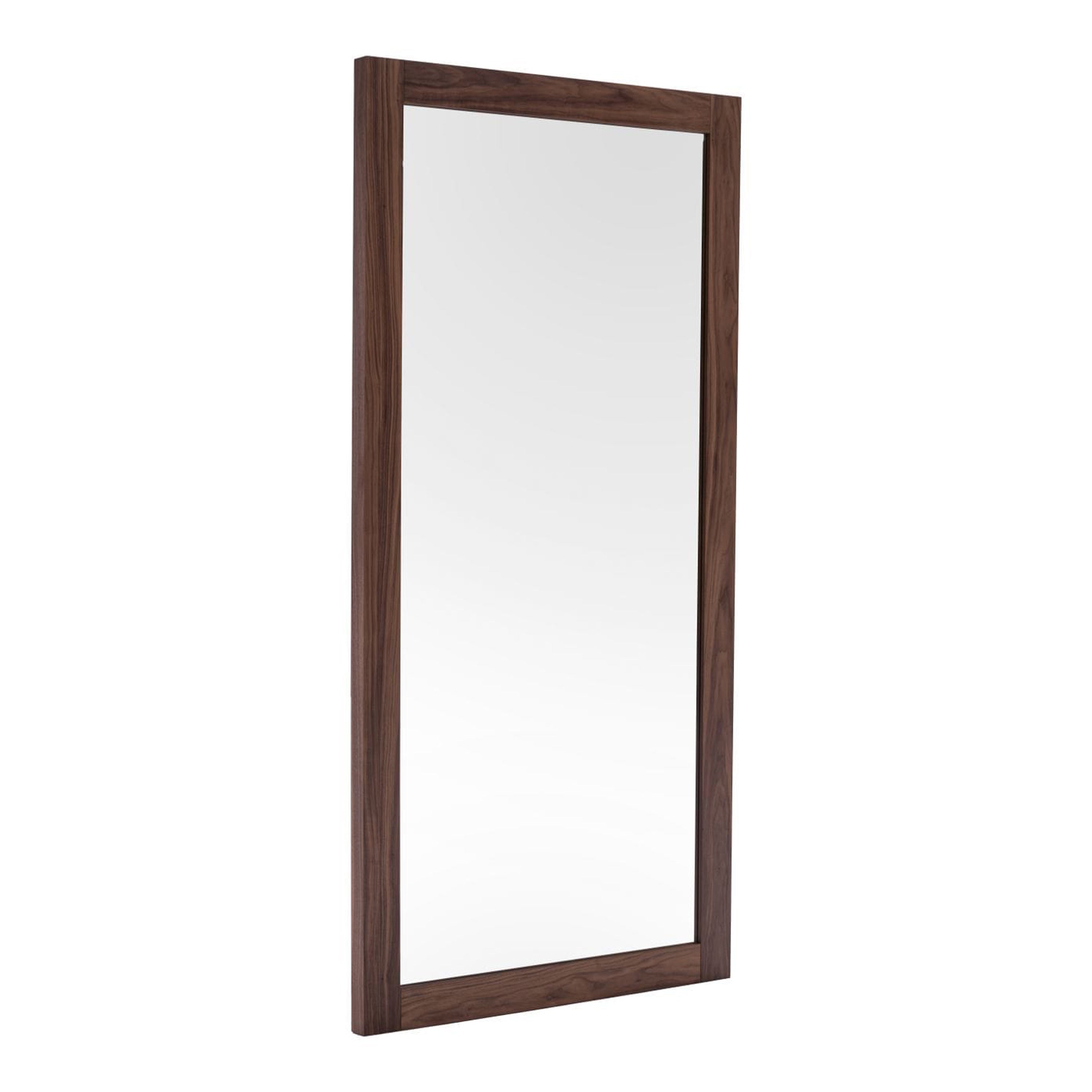Amberlie - Modern Walnut Floor Mirror - image 4