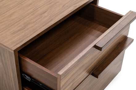 Amberlie - Modern Walnut Nightstand - image 2