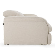 Ambler - Modern Off-White Fabric Sofa w/ 2 Power Recliners - image 2