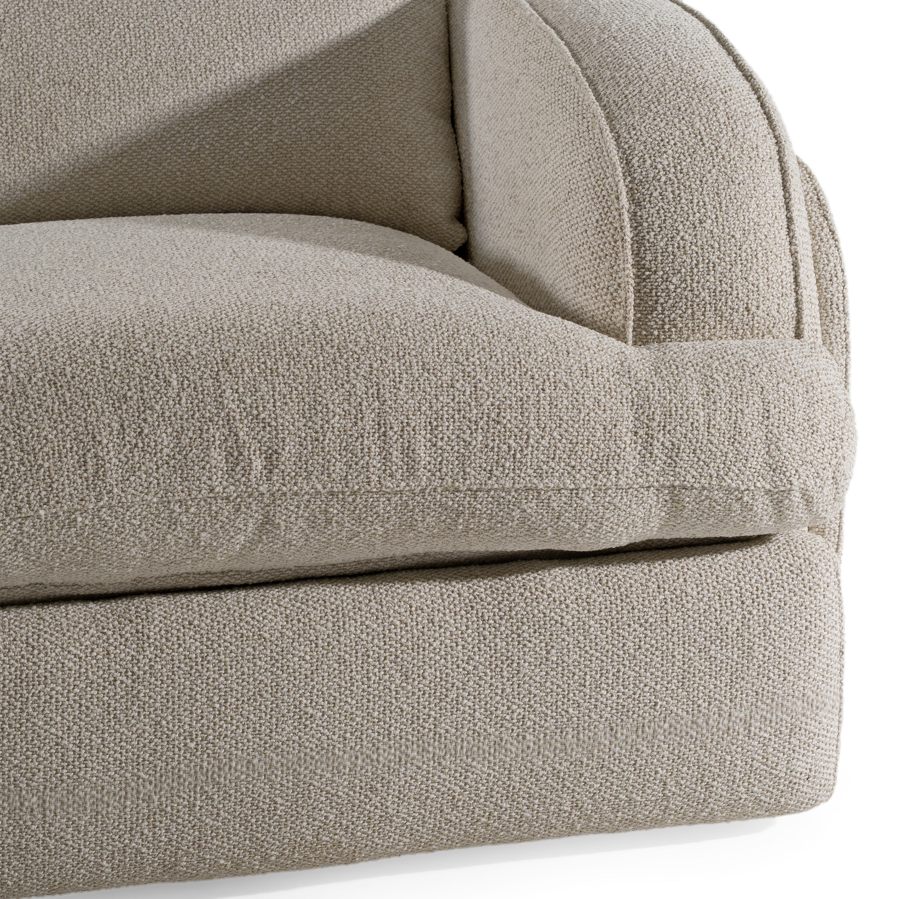 Ambler - Modern Off-White Fabric Sofa w/ 2 Power Recliners - image 5