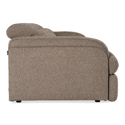 Ambler - Modern Brown Fabric Sofa w/ 2 Power Recliners - image 3