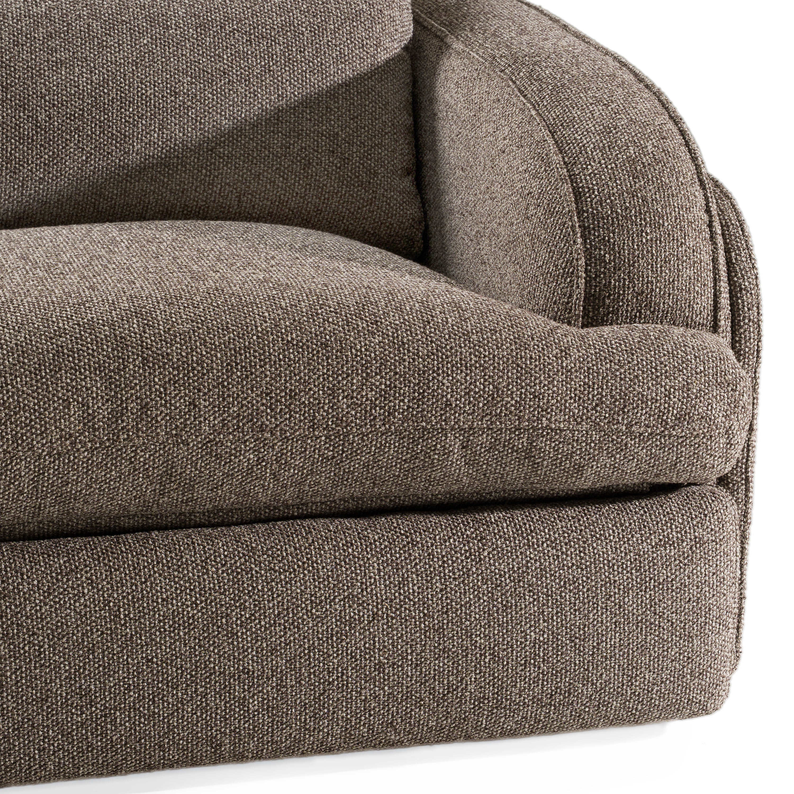 Ambler - Modern Brown Fabric Sofa w/ 2 Power Recliners - image 5