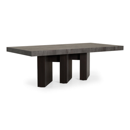 Amsterdam - Modern Grey Volcano & Eucalyptus Oak Dining Table - image 4