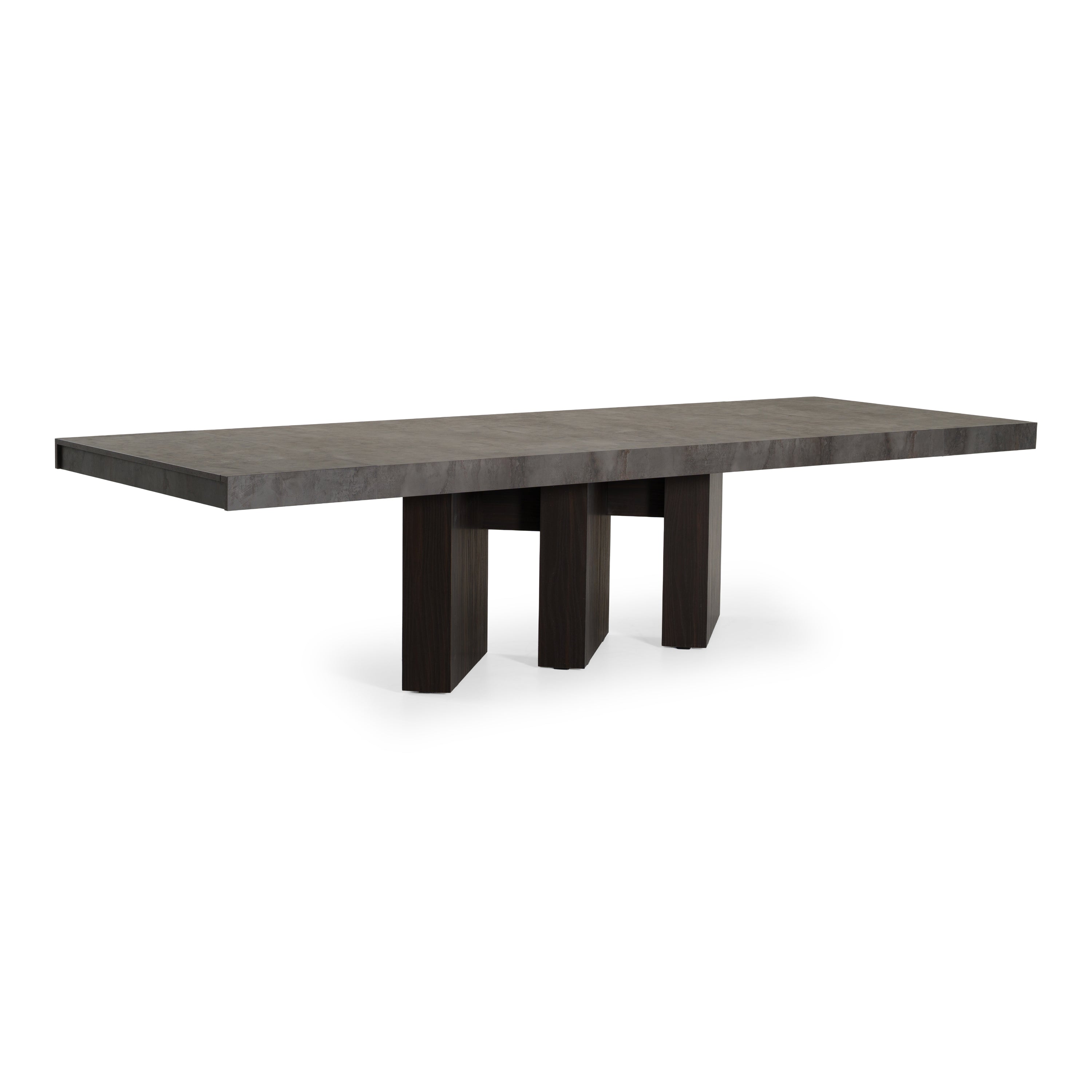 Amsterdam - Modern Grey Volcano & Eucalyptus Oak Dining Table - image 5