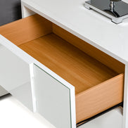 Monza Italian Modern White Nightstand