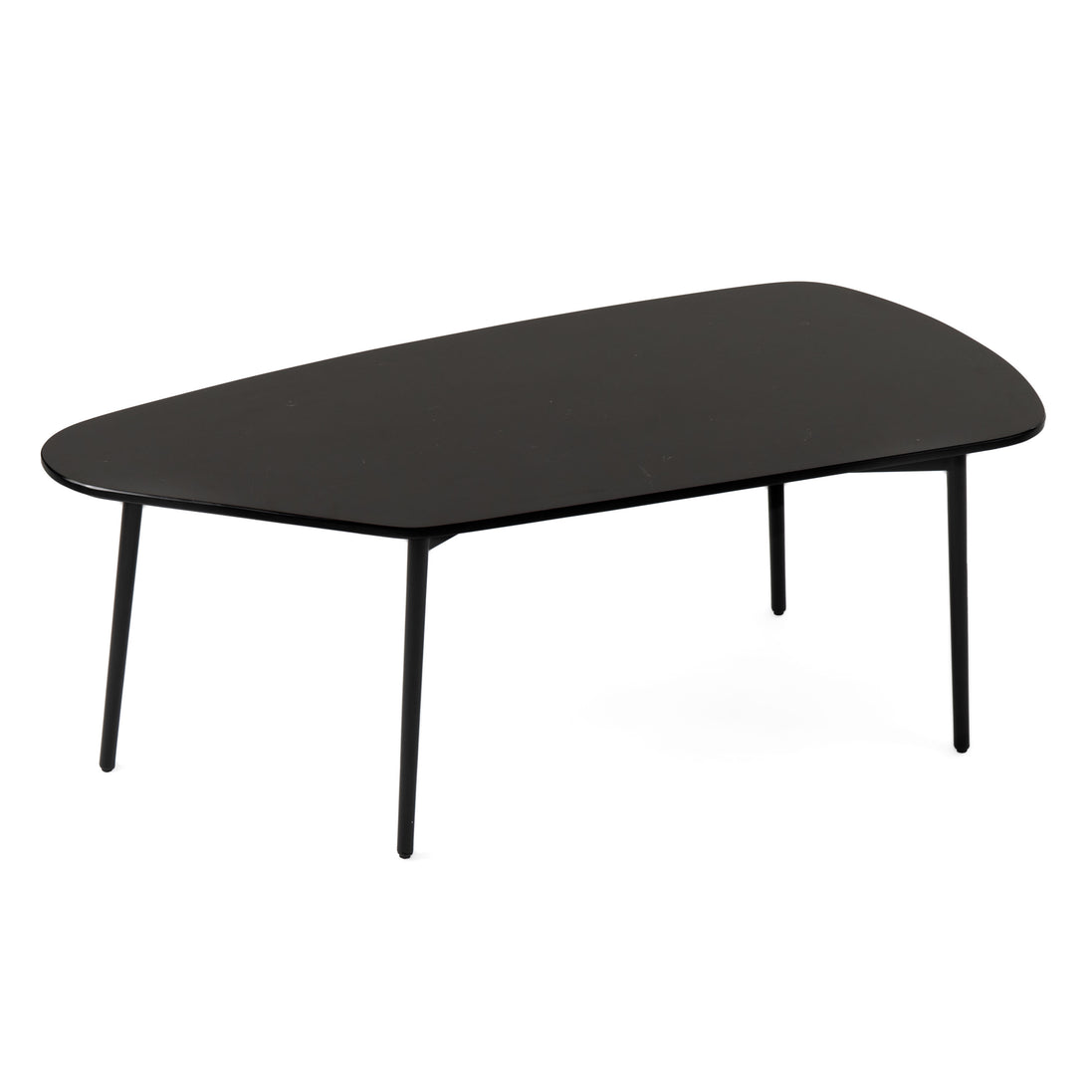 Andros - Black Marble + Black Metal Coffee Table