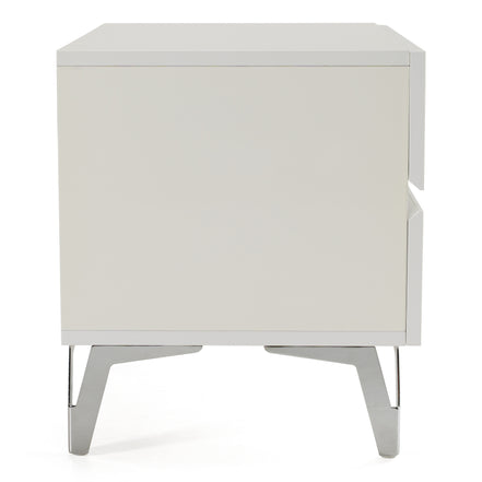 Angela - Italian Modern White Nightstand - image 3