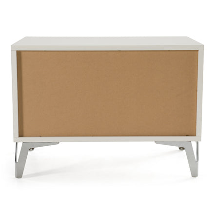 Angela - Italian Modern White Nightstand - image 4