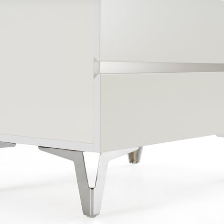 Angela - Italian Modern White Nightstand - image 5