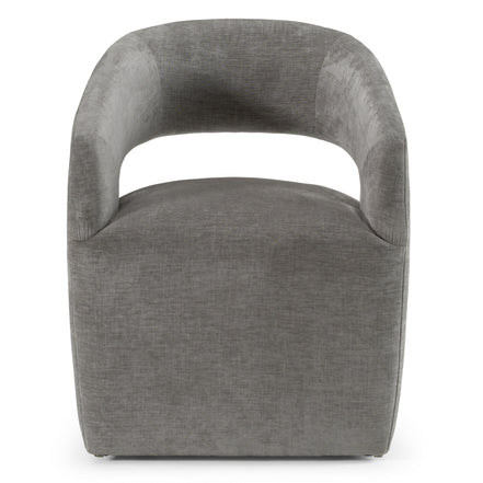 Angie - Modern Grey Fabric Dining Chair - image 2