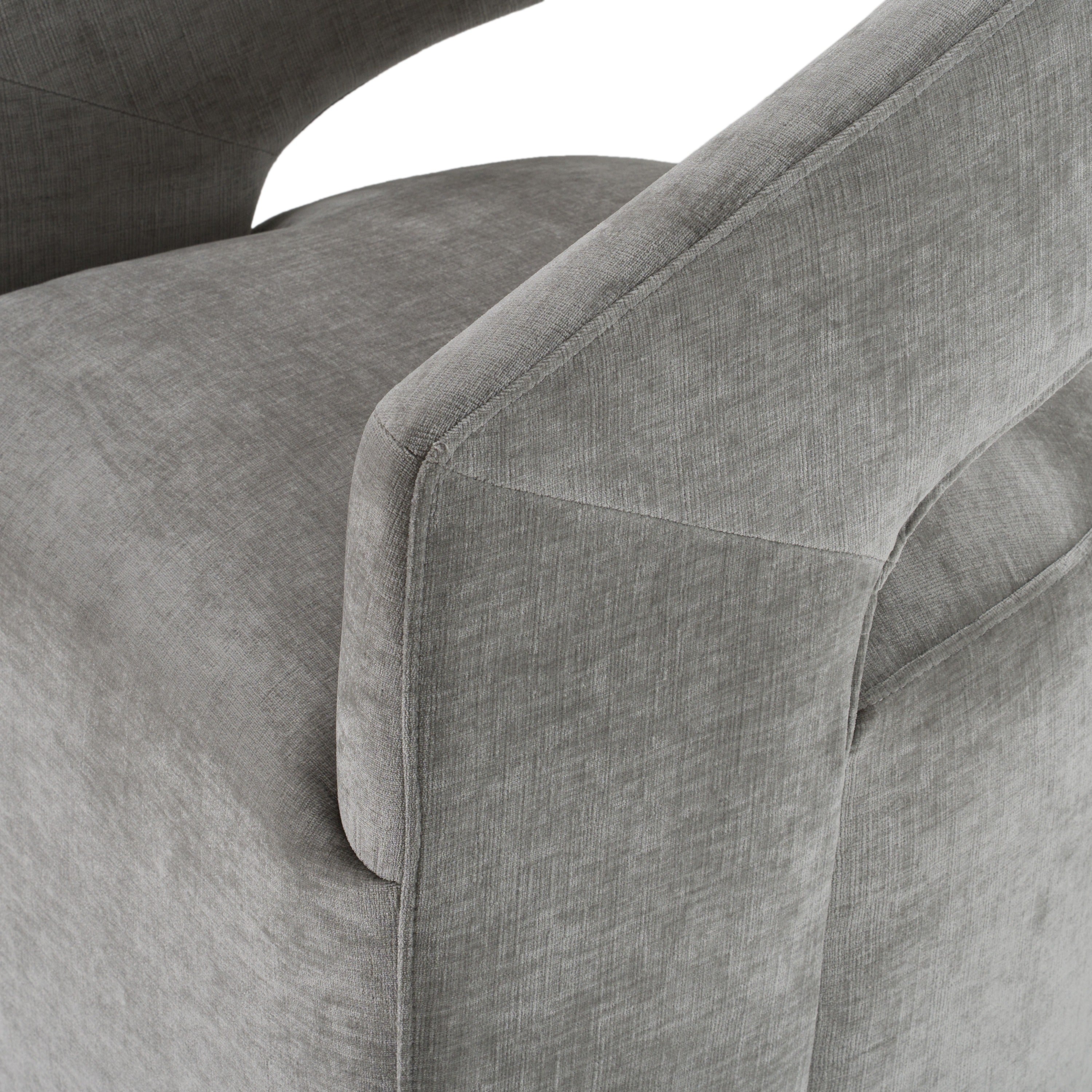 Angie - Modern Grey Fabric Dining Chair - image 5