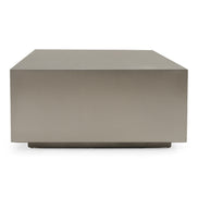 Anvil Modern Brushed Stainless Steel Rectangular Coffee Table - image 2