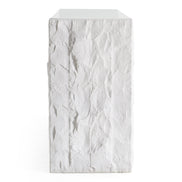 Ashley - Modern Glass + White Fiberglass Buffet - image 3