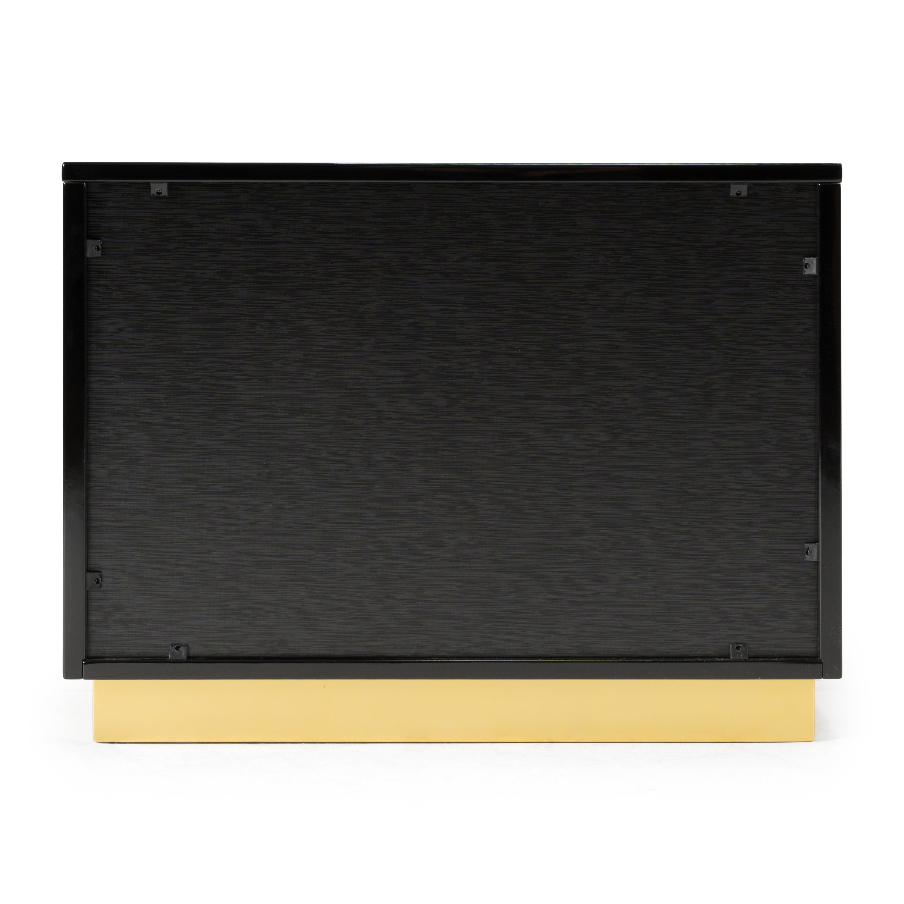 Aspen - Modern Wide Black and Gold Nightstand - image 5