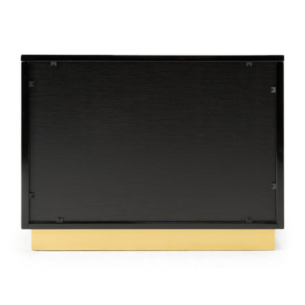 Aspen - Modern Wide Black and Gold Nightstand - image 5