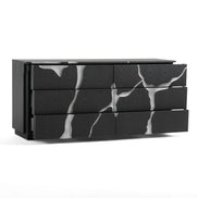 Aspen - Modern Matte Brown Ash & Silver Dresser - image 4