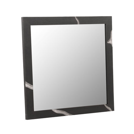 Aspen - Modern Matte Brown Ash & Silver Mirror - image 2
