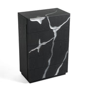 Aspen - Modern Matte Brown Ash & Silver Chest - image 2