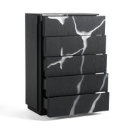 Aspen - Modern Matte Brown Ash & Silver Chest - image 4