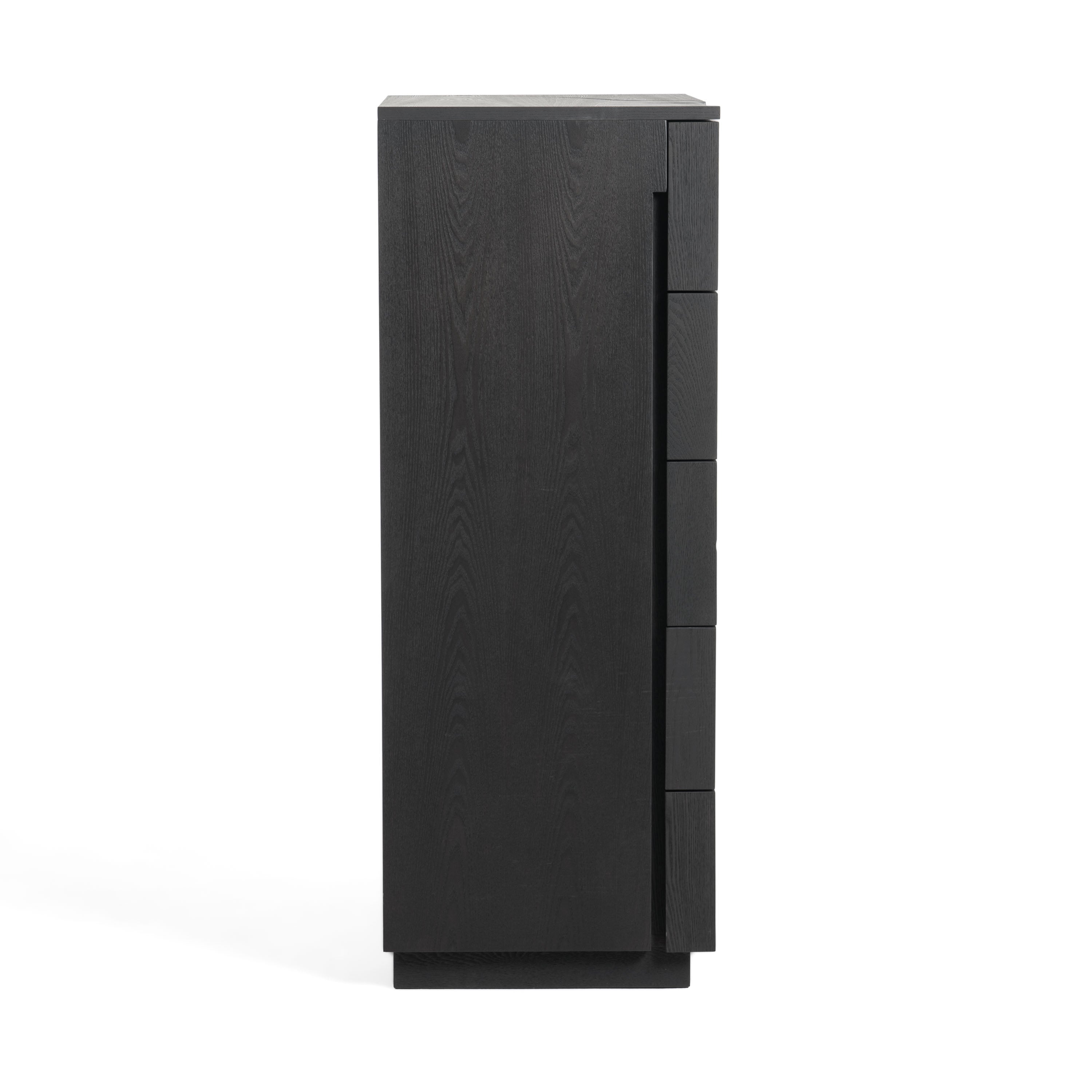 Aspen - Modern Matte Brown Ash & Silver Chest - image 5