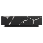 Aspen - Modern Matte Brown Ash & Silver TV Stand - image 5