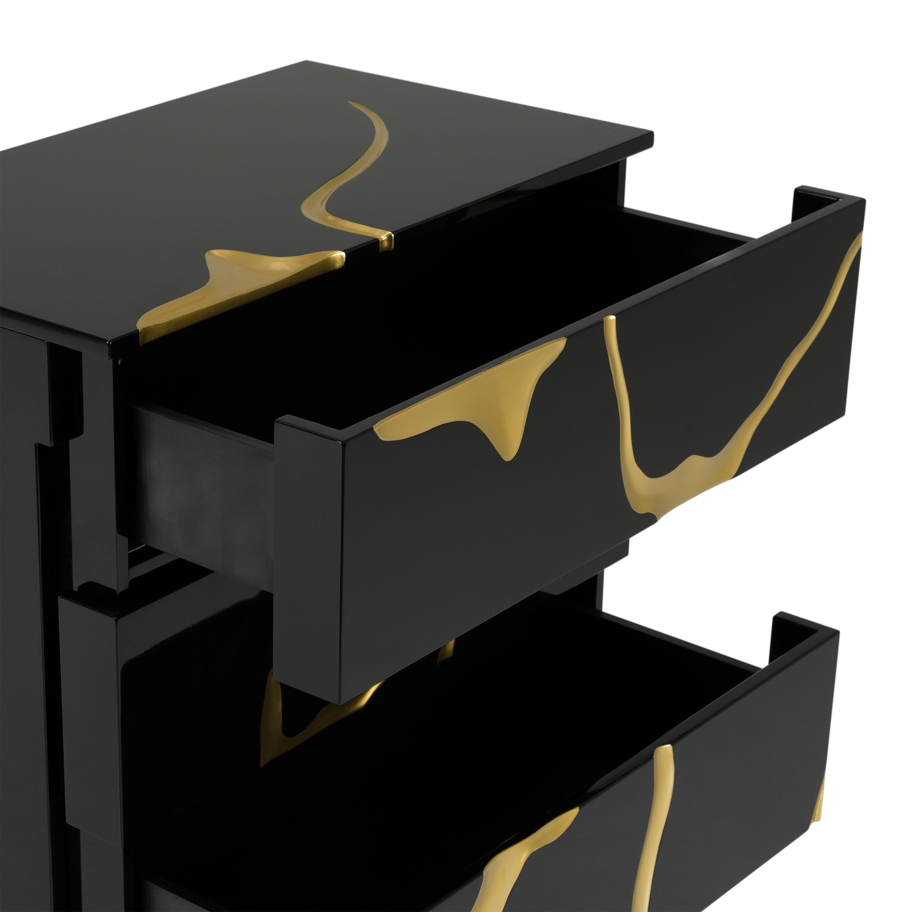 Aspen - Modern Black & Gold Wide Chest - image 5