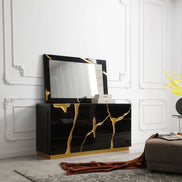 Aspen - Modern Black and Gold Dresser