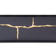 Aspen - Modern High Gloss Black & Gold Buffet - image 3