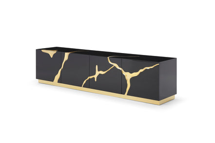 Aspen - Modern Black & Gold TV Stand - image 3