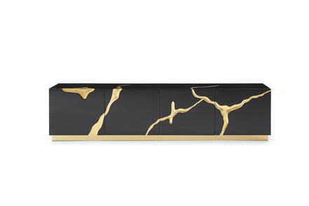 Aspen - Modern Black & Gold TV Stand - image 4