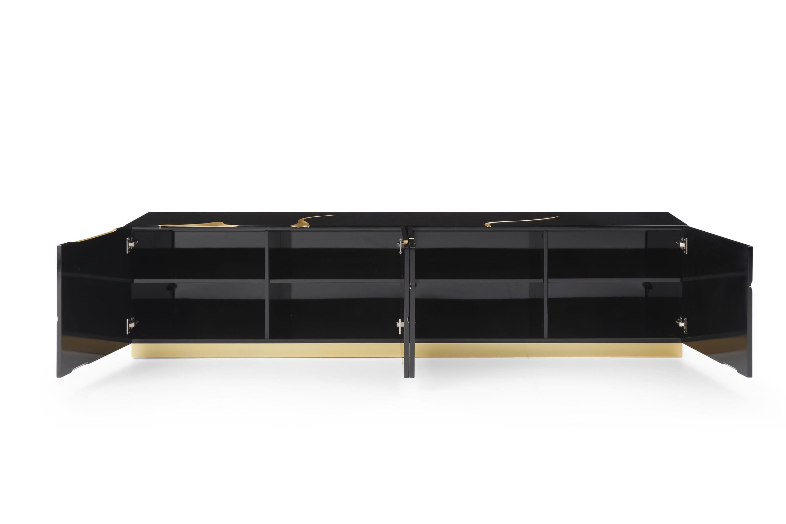 Aspen - Modern Black & Gold TV Stand - image 5