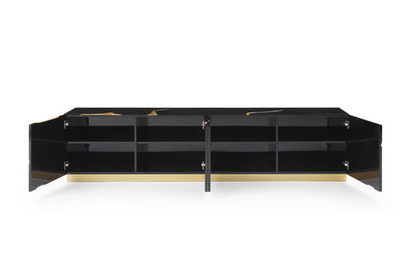 Aspen - Modern Black & Gold TV Stand - image 5
