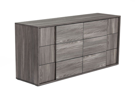Asus - Italian Modern Elm Grey Dresser - image 2