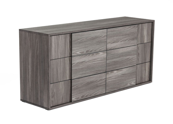 Asus - Italian Modern Elm Grey Dresser - image 2