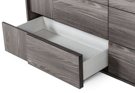 Asus - Italian Modern Elm Grey Dresser - image 3