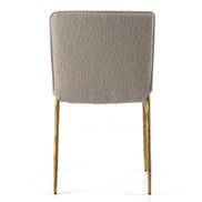 Atlanta - Modern Beige Fabric & Brass Dining Chair - image 4