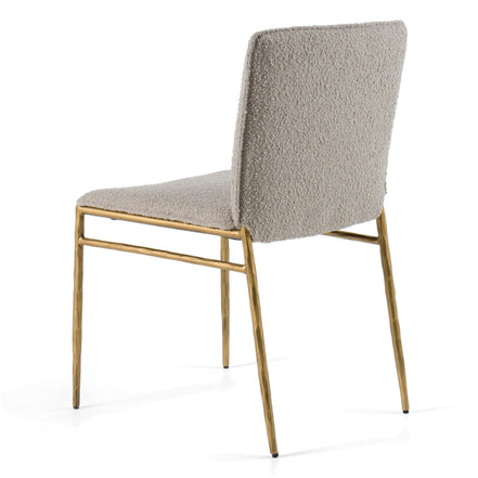 Atlanta - Modern Beige Fabric & Brass Dining Chair - image 5