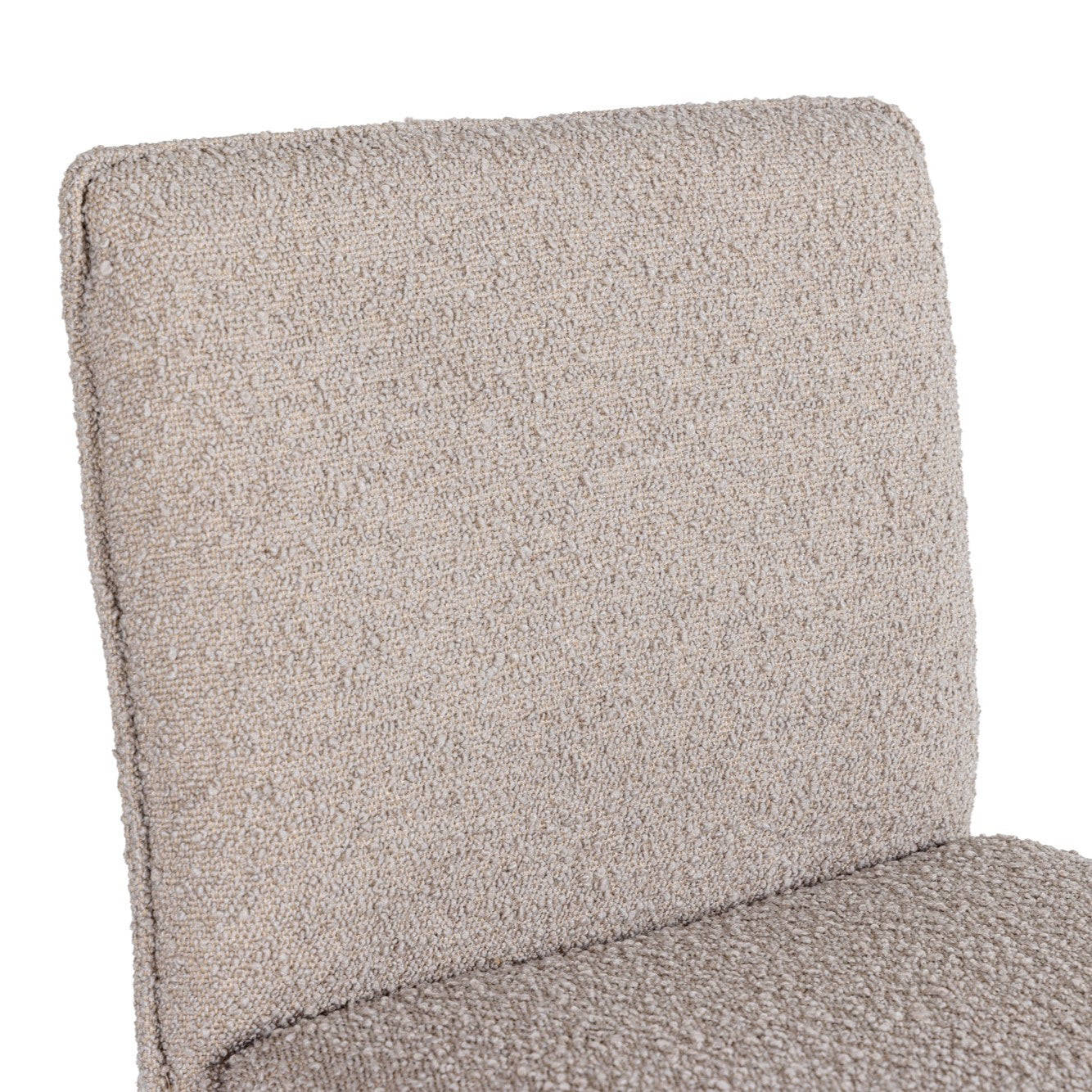 Atlanta - Modern Beige Fabric & Brass Counter Chair - image 4