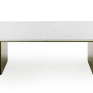 Auer - White Marble & Gold Dining Table - image 2