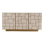 Auer - Mid-Century Modern Cream Ash + Gold Buffet - image 2