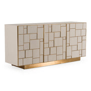 Auer - Mid-Century Modern Cream Ash + Gold Buffet - image 3