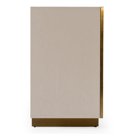 Auer - Mid-Century Modern Cream Ash + Gold Buffet - image 4