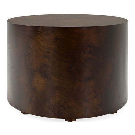 August - Modern Dark Walnut Burl Oval Coffee Table - image 2