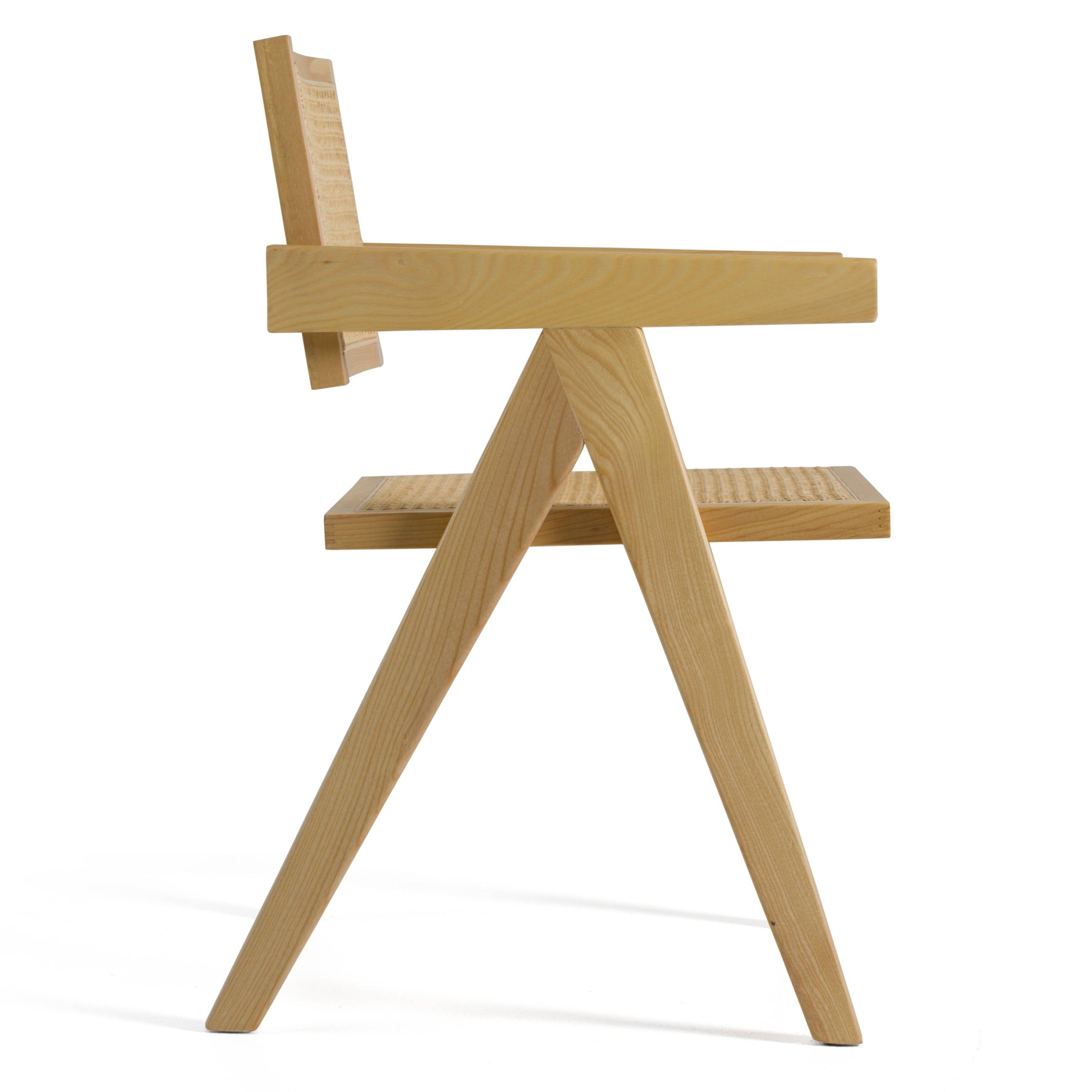Aurora Modern Light Rattan and Natural Ash Dining Armсhair - image 5