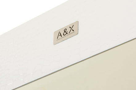 Regal - Modern White Crocodile Floor Mirror - image 3
