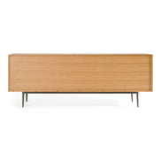 Azteca - Modern White Oak + Black Geometric Pattern Buffet - image 5