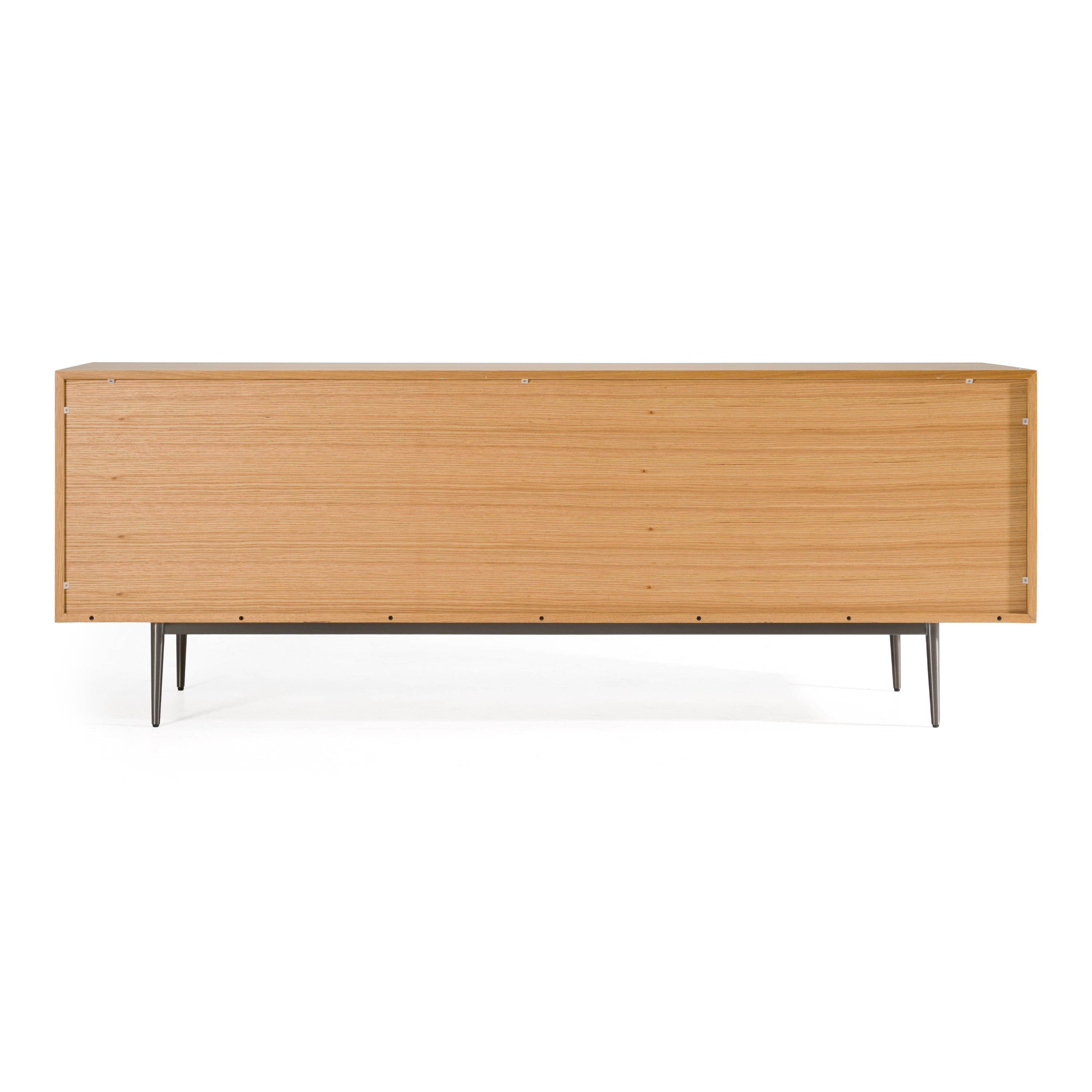 Azteca - Modern White Oak + Black Geometric Pattern Buffet - image 5