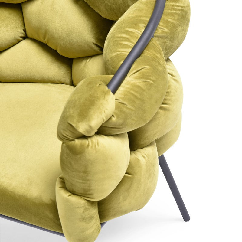 Debra Modern Green Fabric Dining Chair - image 4