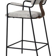 Couva Counter Stool (Set of 2) Gray Tweed